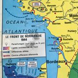 school map Librairie Armand Colin Reinhart and Wagret La France from 1939 to 1945 / 2nd GM 1970