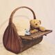 1960s wicker basket handbag