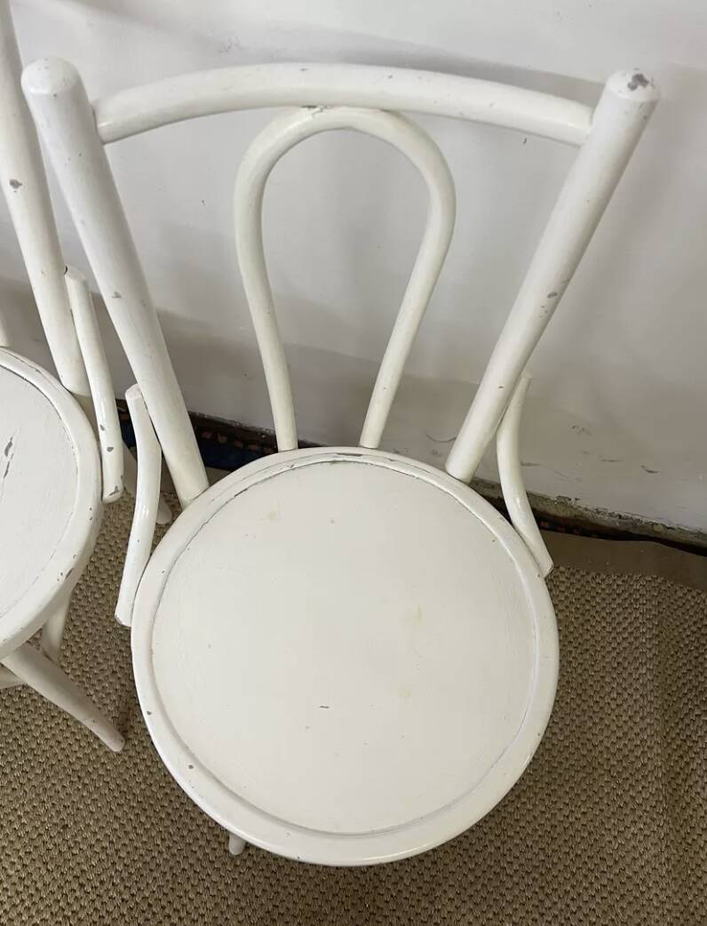 Set of 4 vintage bistro chairs
