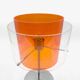 Orange and chrome plexiglass lamp from the 90s.