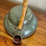 Glazed stoneware teapot