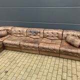 Prachtige De Sede Ds11, 7-delige set in bruin patchwork