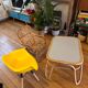 Small Scandinavian children's desk and matching armchairs