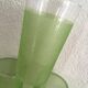 Six glasses granités green of the 1960