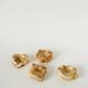 Alabaster catchall, heart shape, beige and brown, 1970.