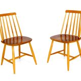 Set de 2 chaises "Janostolen", Klevshult, Vaggeryd, Suède, 1960