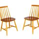 Set de 2 chaises "Janostolen", Klevshult, Vaggeryd, Suède, 1960
