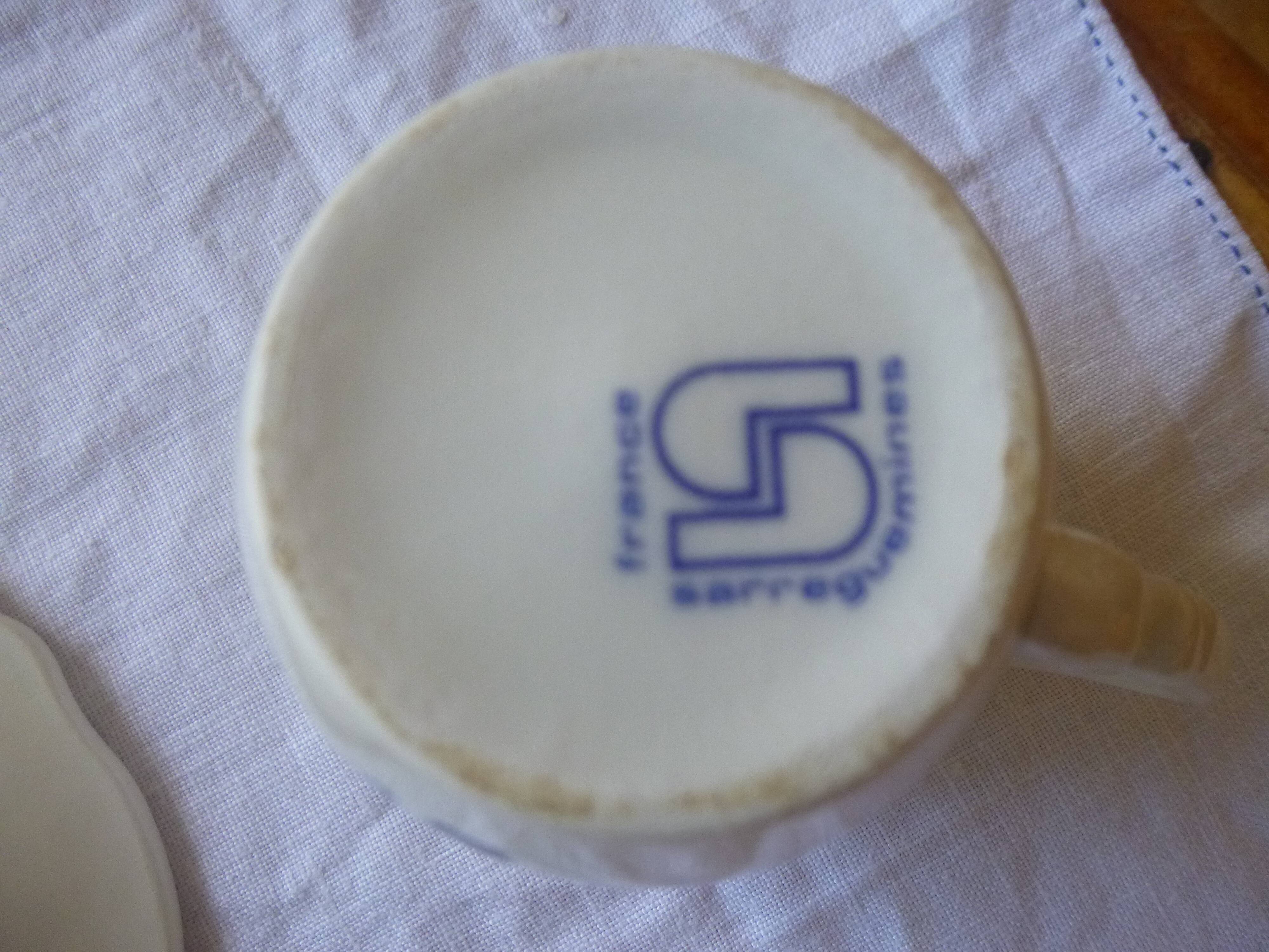 Sarreguemines BP coffee cup and saucer
