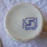 Tasse à café et soucoupe Sarreguemines BP