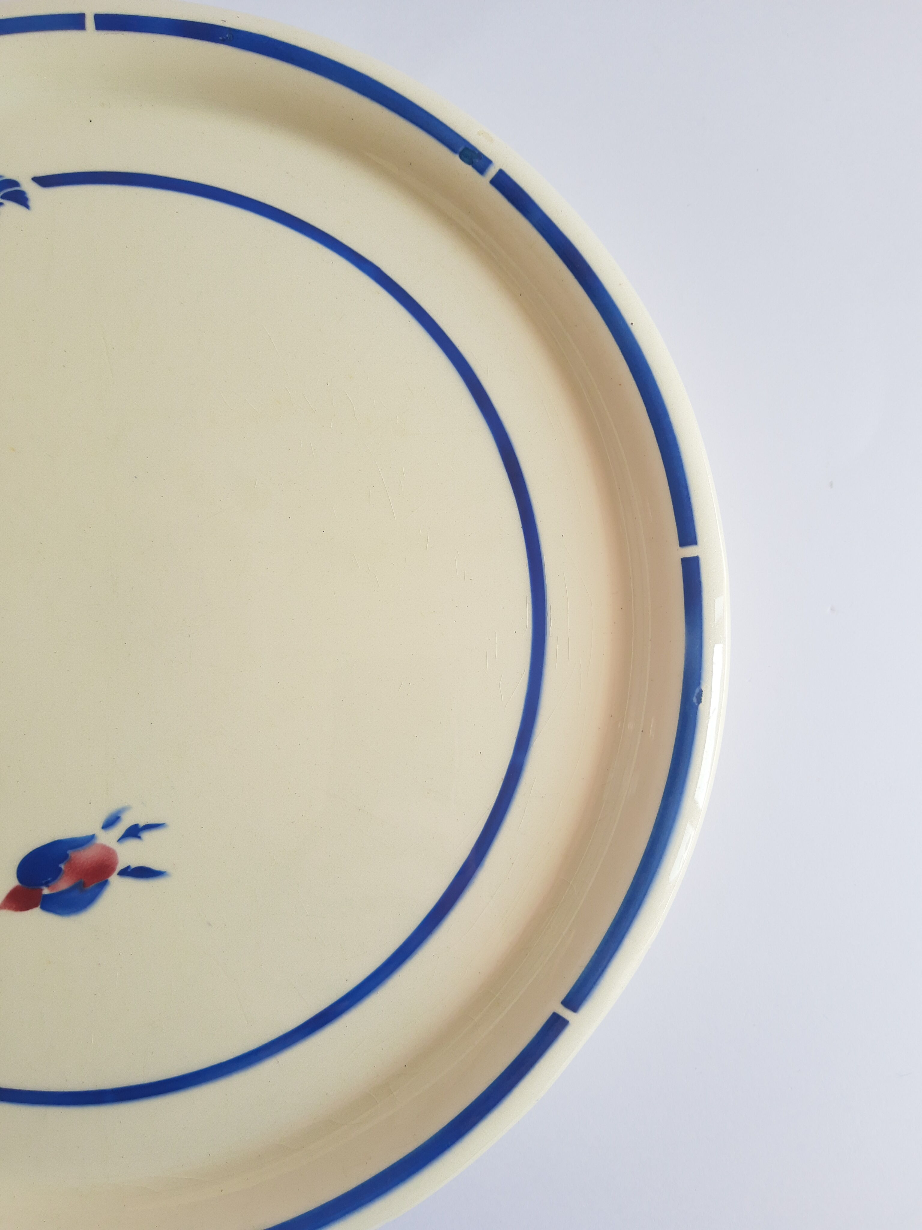 Vintage Chantal K&G Luneville model pie serving dish France