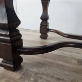 Walnut coffee table with crossed legs