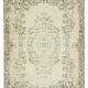 Handwoven antique beige rug 208 cm x 302 cm