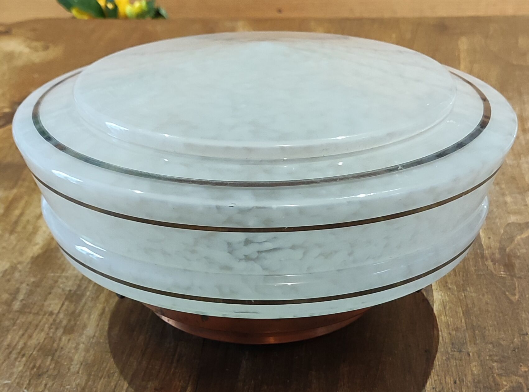 Vintage ceiling lamp/glassware from Clichy