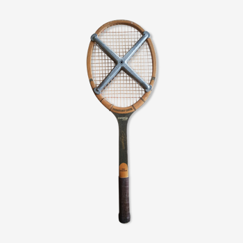 Leather and wood  tennis racket