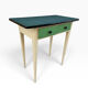 Table d’appoint Formica bleu des années 50 France