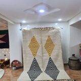 Handmade wool Berber rug 250x150 cm