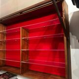 Wall display case for Collection - Wood and Plexiglass D 18 cm / W 106 cm / H 7 cm