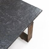 Table basse brutaliste signée à la main par Pia Manu, années 1960