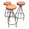 Set of brutalist bar stools