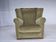 1960s, Danish relax armchair, original green furniture velour, beech wood.