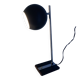 Large vintage 1960s black and wood eyeball design desk lamp - 50 cm