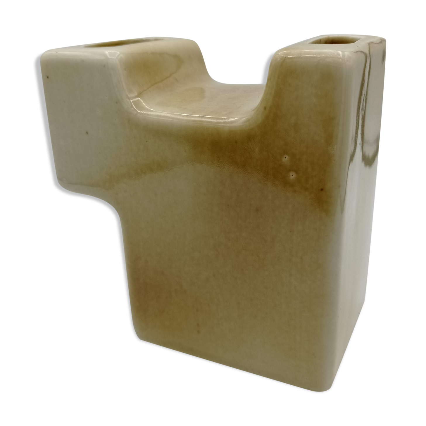 Ceramic geometric vase