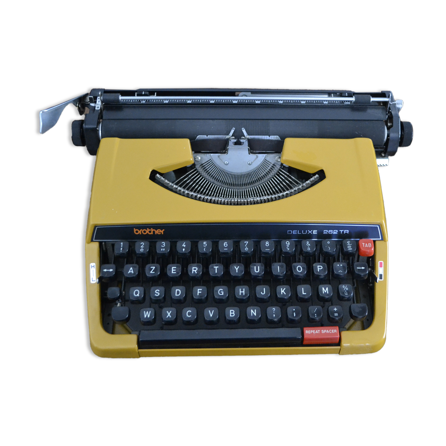 Brother deluxe 262tr orange typewriter