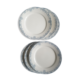 Antique dessert plates-iron ground