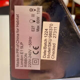 Ribbon salon lamp design Claire Norcross limited edition chrome brown