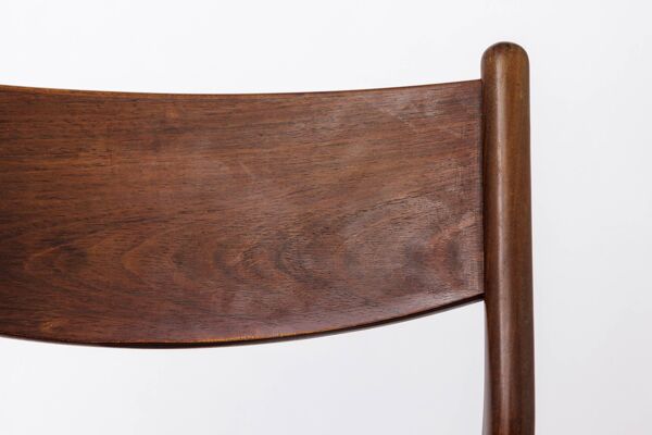 1 sur 2 chaises vintage Fristho Franeker en teck avec tissage en corde danoise – années 1960