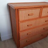 Dresser in rattan