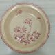 Hollow dish in Gien ironstone, Aubépine rose model