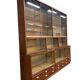 XL vintage wooden display cabinet / sideboard / wall cupboard