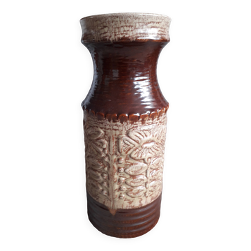 Large Germany ceramic vase with floral decoration