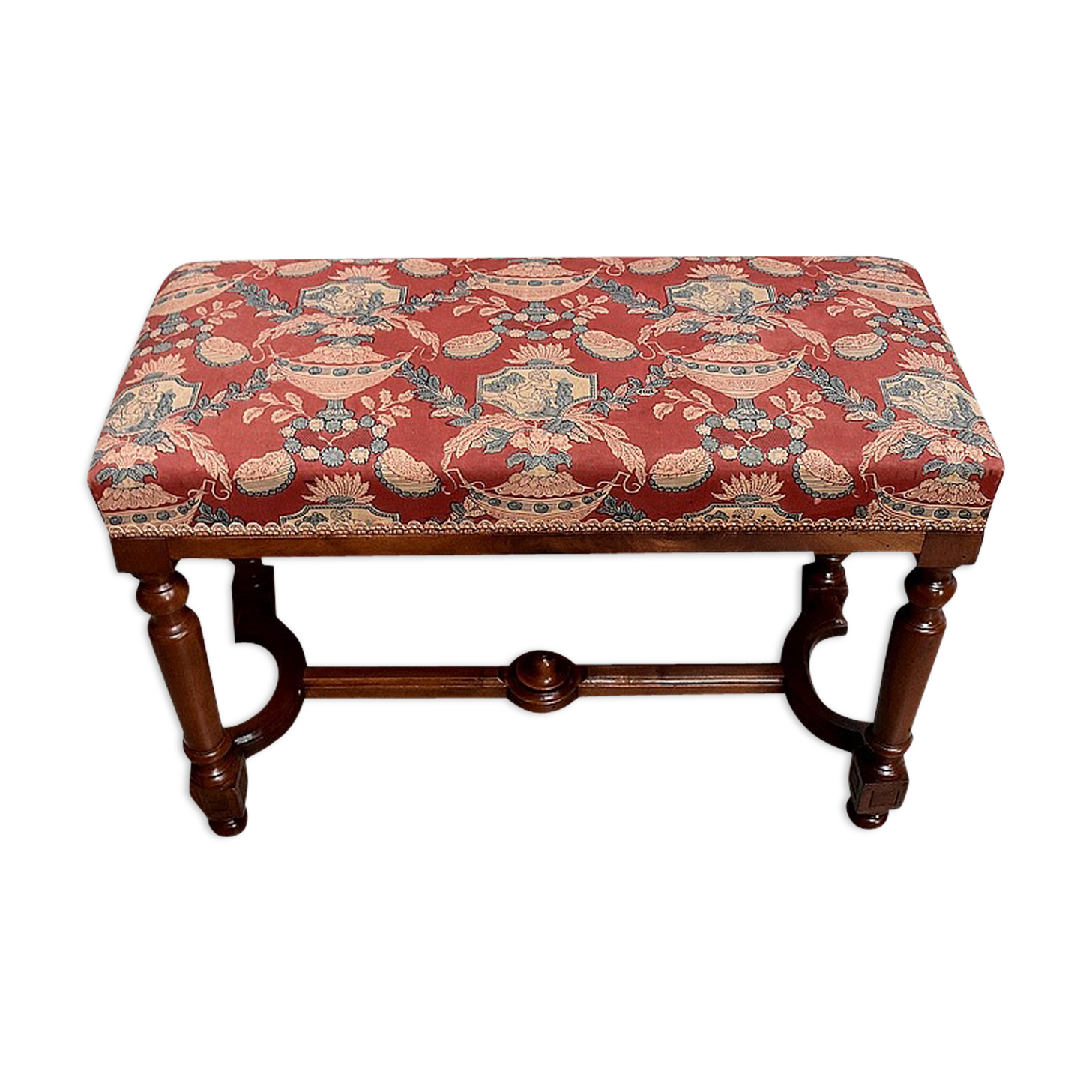 Piano bench in Solid Walnut, Louis XIV style - Mid-19th century