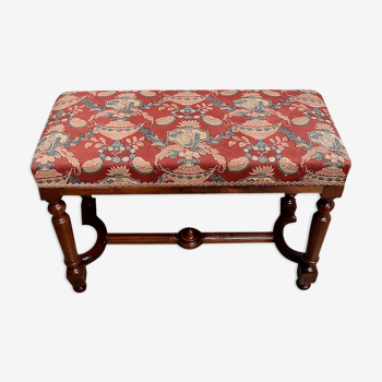 Banquette de Piano en Noyer massif, style Louis XIV – Milieu XIXe