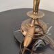 Lampe métal doré et marbre