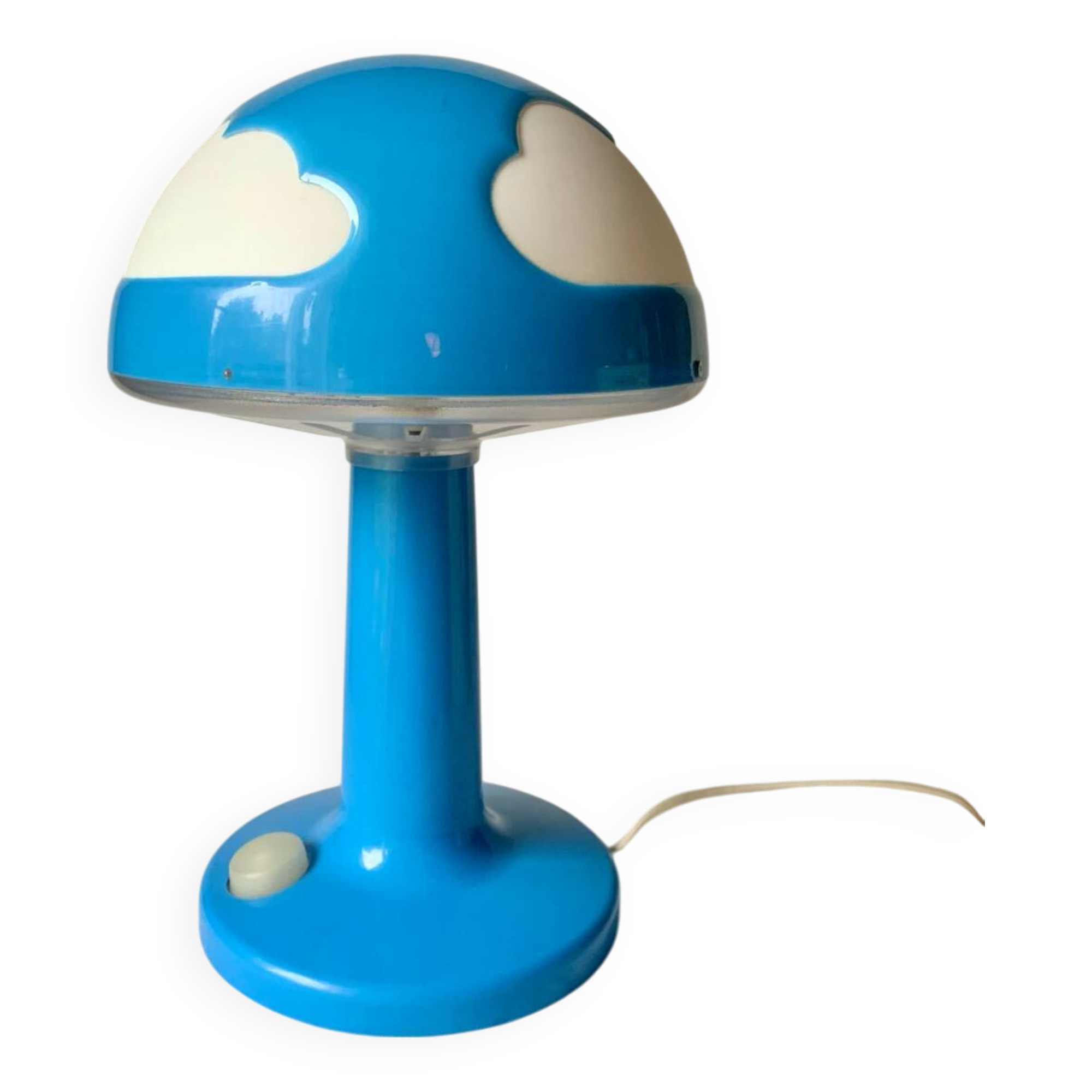 IKEA vintage blue clouds table lamp