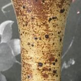Soliflore vase in sandstone signed Baudat