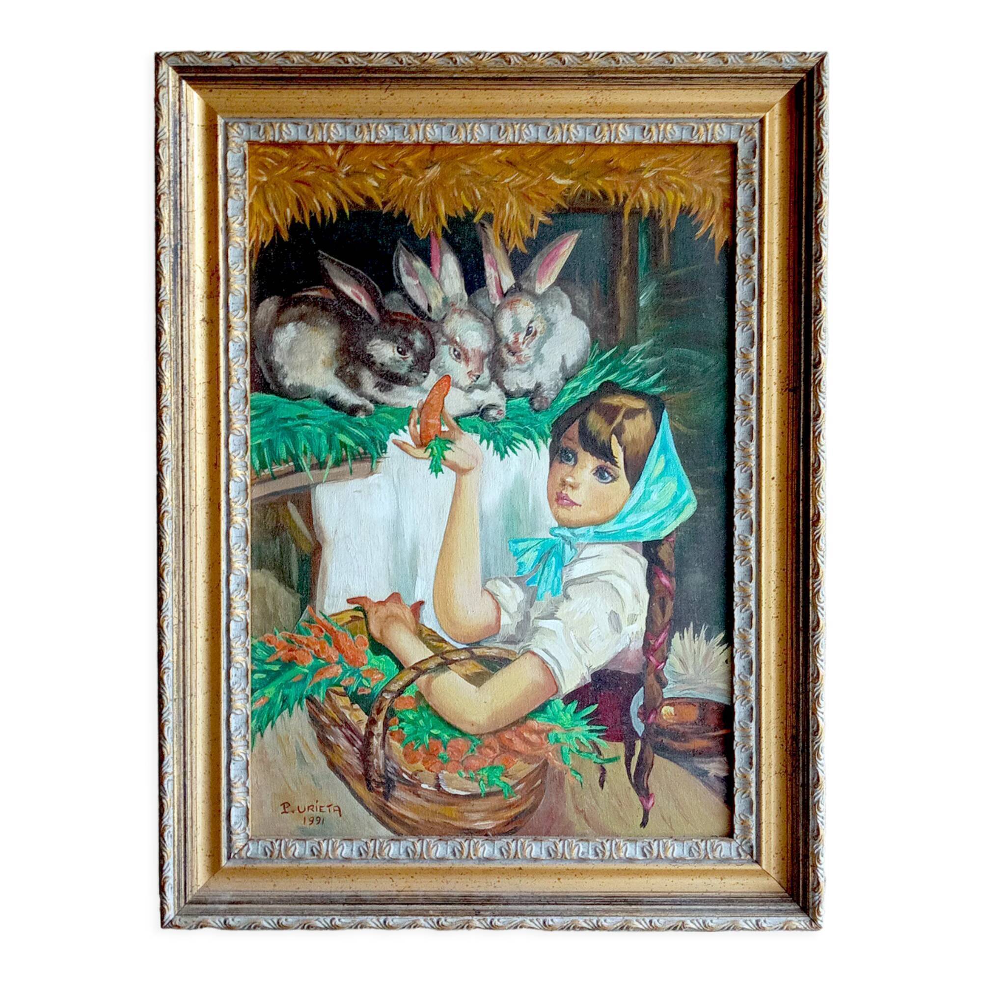 Original signed framed oil painting on canvas