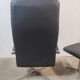 Fauteuil lounge et ottoman vintage