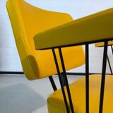 Fauteuil structure métallique années 50