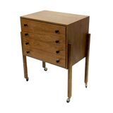 Modernist threader, with organizer, GDR, 1960s.