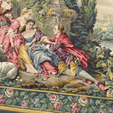 Tapisserie Jacquard de style Aubusson "Berger Galant"