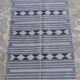 Hand-woven kilim rug in natural wool, 145x90 cm