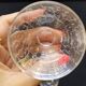 6 Cracked Engraved Crystal Liqueur/Digestif Glasses