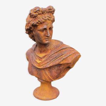 Buste en fonte de femme romain 19éme