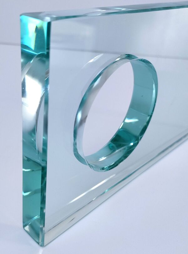 Presse-papier verre design italien sculptural