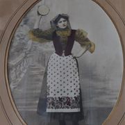 Old colorized photo Neapolitan early twentieth century