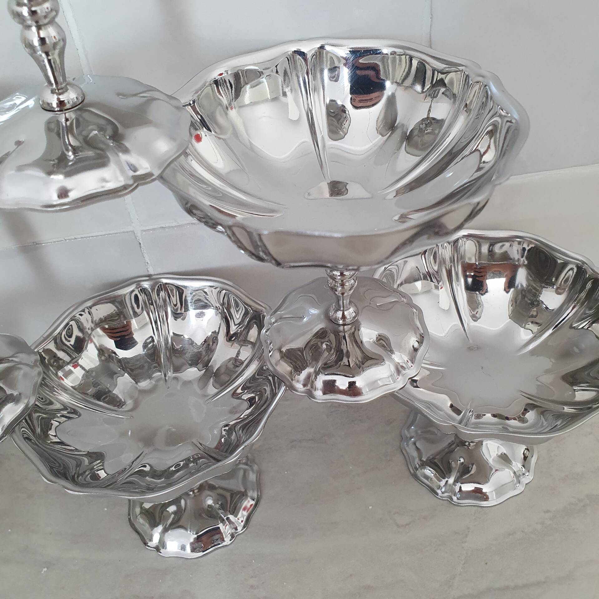 Coupes à dessert glace en inox